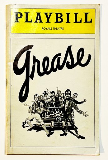 1972 Grease Playbill