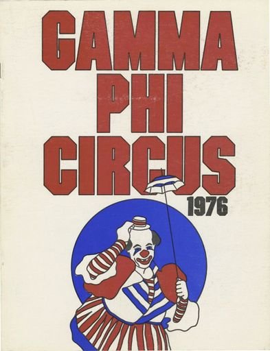 1976 Gamma Phi Circus Program
