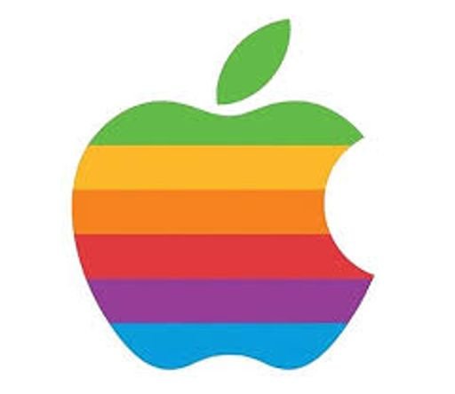1977 Rainbow Apple Logo Design