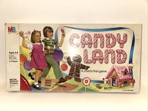1978 Candy Land Board Game, Milton Bradley