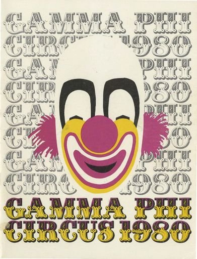 1980 Gamma Phi Circus program (44th annual)