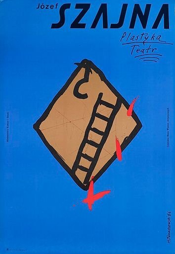 1986 Vintage Polish Exhibition Poster