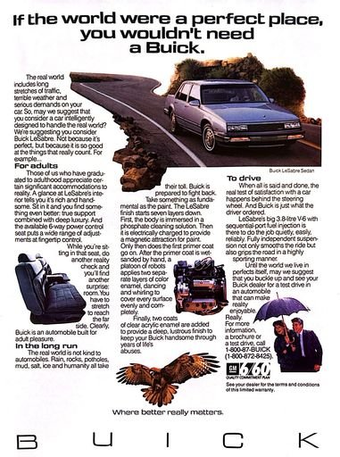 1987 Buick Advertisment