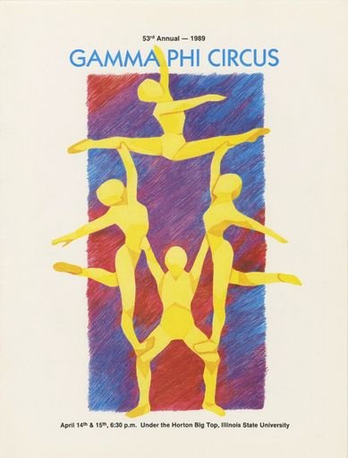 1989 Gamma Phi Circus Program (53rd annual)