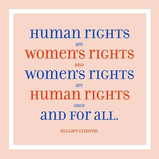 30 Reasns: Human Rights Are Women's Rights poster