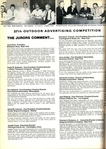 37th Outdoor Advertising Competition