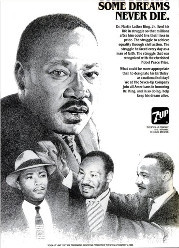 7UP Ad In Honor of Martin Luther King