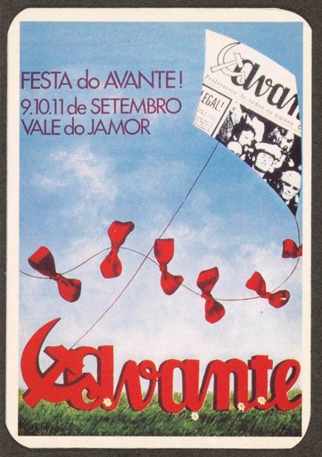 9,10,11 de Setembro. Vale do Jamor. Festa do Avante!(September 9,10,11. Vale do Jamor.)