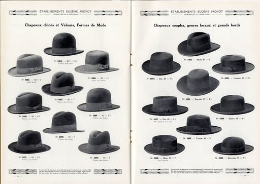 A catalogue of hats