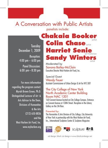 A Conversation with Public Artists