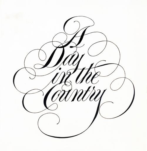 A Day in the Country wedding invitation