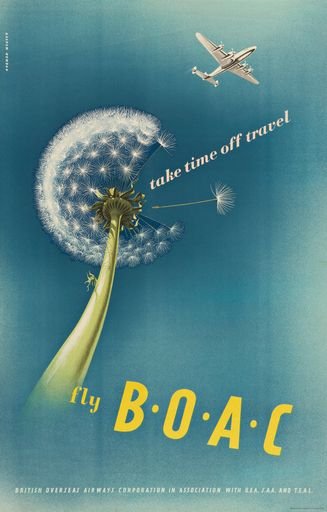 Abram Games surrealistic BOAC travel posters.