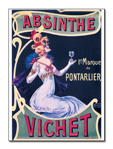 Absinthe Vichet Postcard