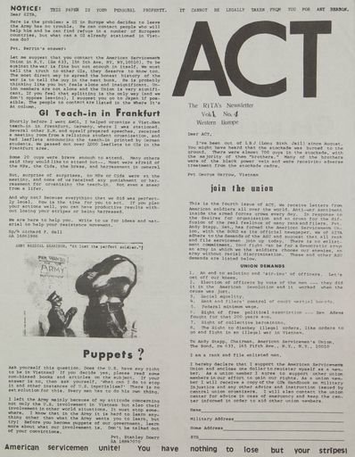 ACT, vol. 1, no.4
