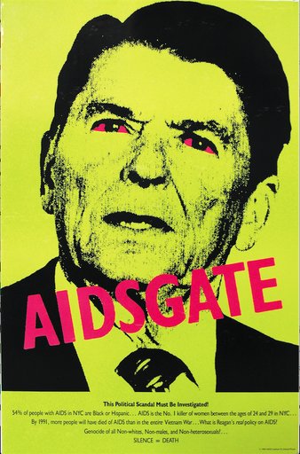 ACTUP AIDSGATE Ronald Reagan Poster