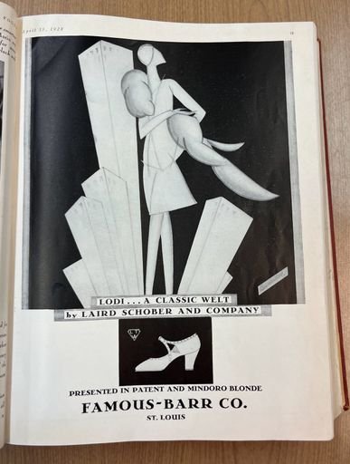 Advertisement for the Famous-Barr Co.