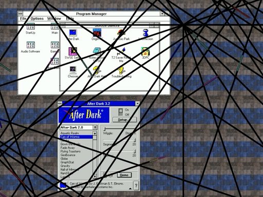 After Dark “Can of Worms” Screensaver