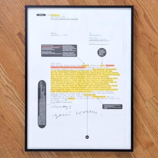 AIGA Boston 1986 Wolfgang Weingart Lecture Poster