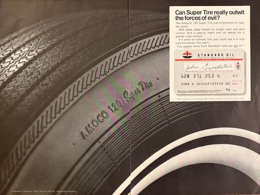 Amoco 120 Super Tire Advertisement