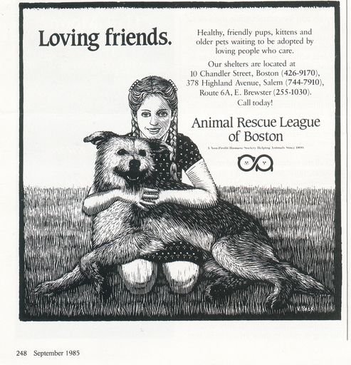 Animal Rescue League magazine advertisements, 1985
