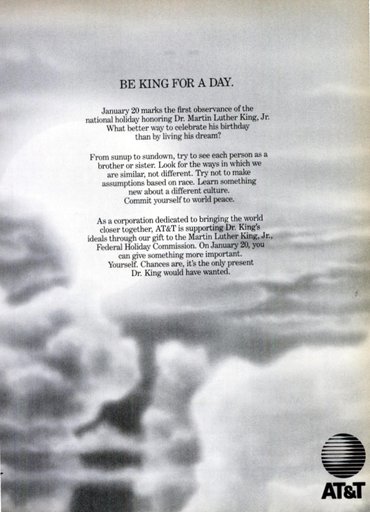 AT&T Ad In Honor of Martin Luther King