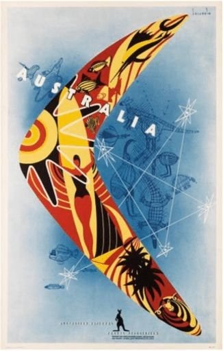 Australia National Travel Association Indigenous Poster