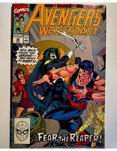 Avengers West Coast Comic Book: The Reaper and the Robot, Vol. 2 Issue #65