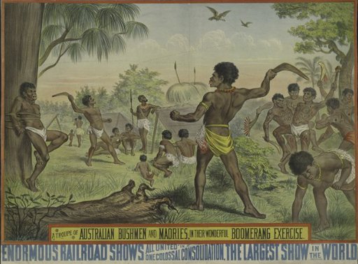 Barnum and Bailey Circus Poster Collection : A Troupe of Australian Bushmen and Maories