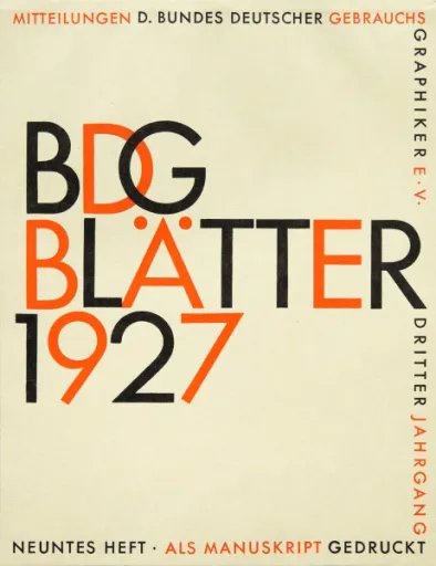 BDG Blätter Poster