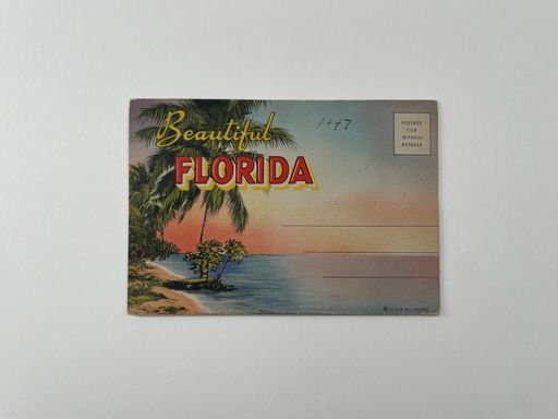 Beautiful Florida Souvenir Folder