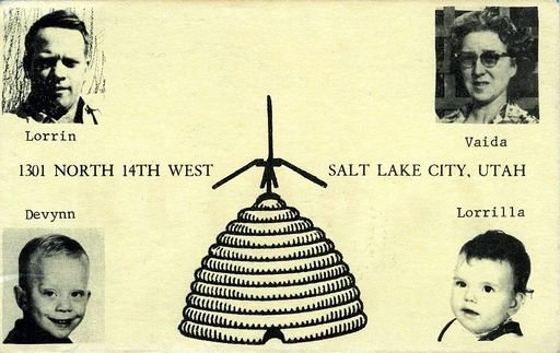Beehive State Family Radio Postcard