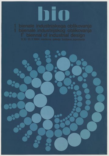 “BIO 1” (Poster for the first Biennial of Industrial Design held in Ljubljana, former Yugoslavia)