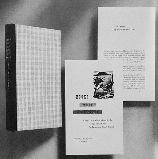 “Books West Southwest Essays On Writers, their Books, and their Land”