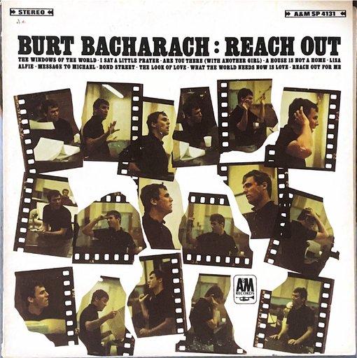 Burt Bacharach: Reach Out Vinyl Record Sleeve