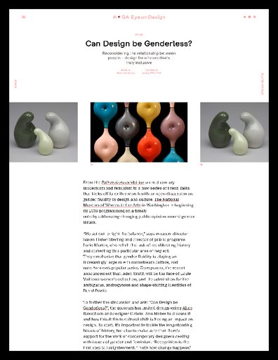 Can Design be Genderless?