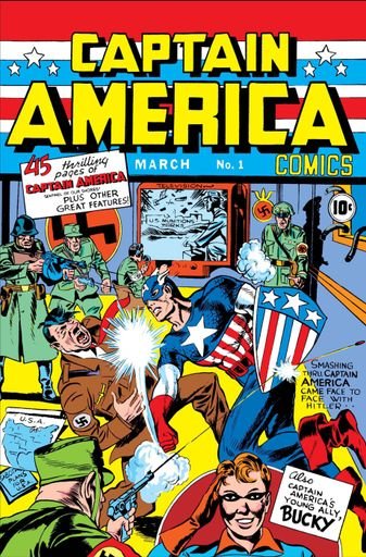 Captain America WWII Era Cover (1941)