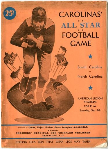 Carolinas' All Star Football Game Program
