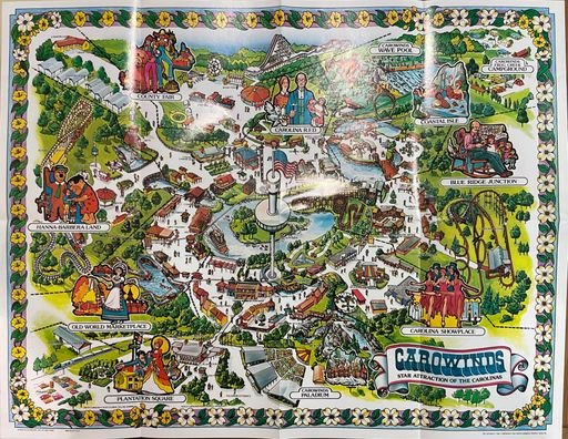 Carowinds Park Map