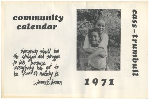 Cass-Trumbull Community Calendar 1971