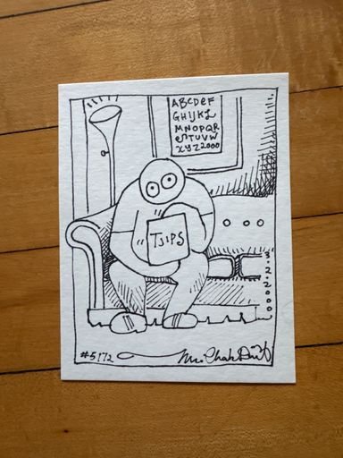 CHANK ART #5172: Tjips on Sofa