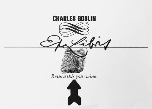 Charles Goslin Bookplate