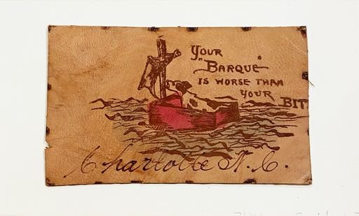 Charlotte, NC Leather Postcard