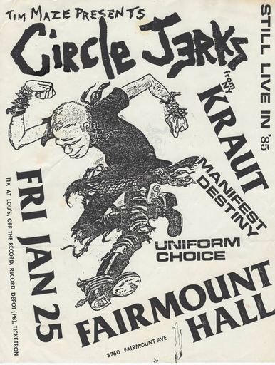 Circle Jerks with Skanking Kid Flyer
