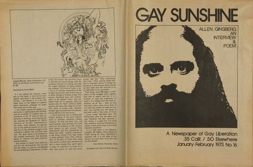 Cover of Gay Sunshine, no.16