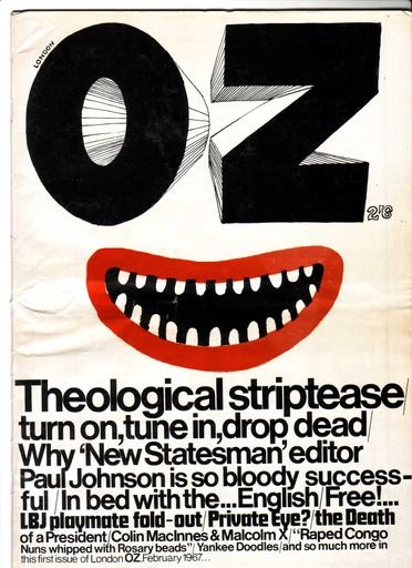 Cover of OZ Magazine, no. 1 (London)