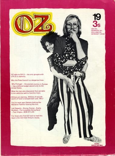 Cover of OZ Magazine, no. 19, (London)