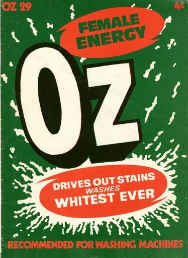 Cover of OZ Magazine, no. 29, (London)