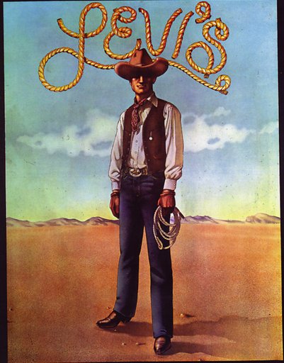 “Cowboy” Levi’s Pants Advertising Poster