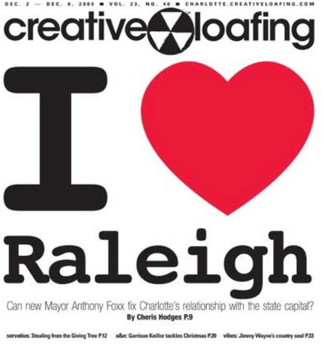 Creati ve Loafing Charlotte (CLC) Dec 2009 issue