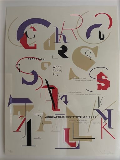 CROSSTALK: What Fonts Say, Minneapolis Institute of Arts poster